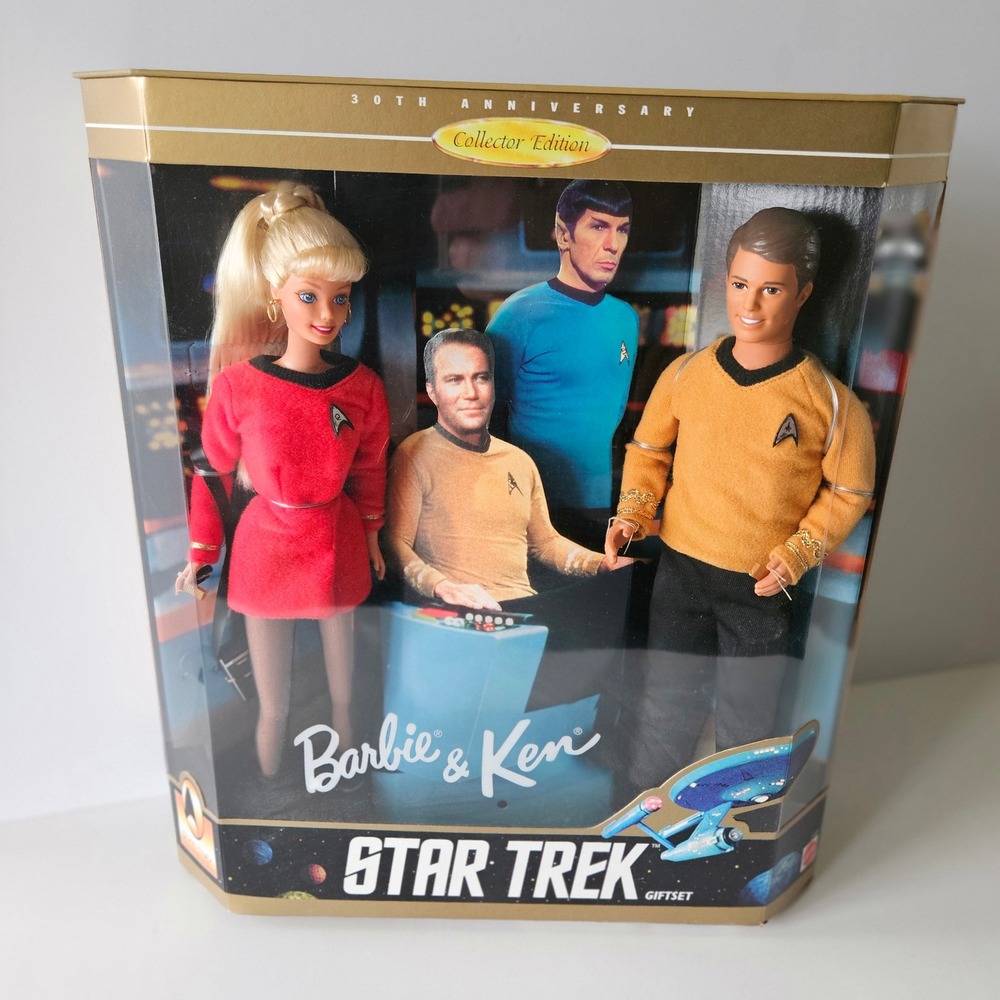Star Trek Barbie and Ken 30th Anniversary Collector Edition Doll Gift Set 1996